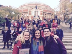 The choir's trip to the Royal Albert Hall in London.