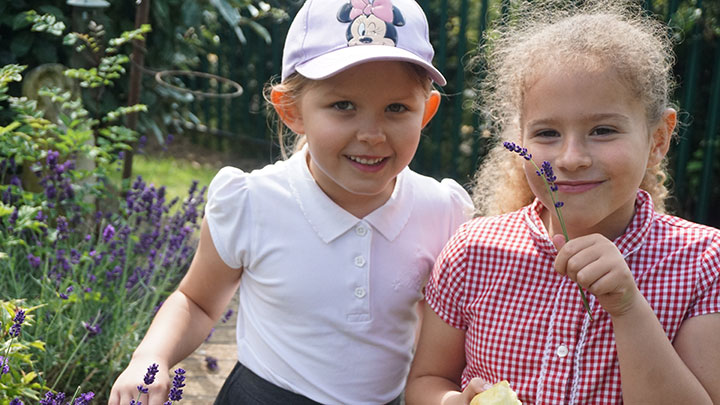 Photo of children at Ysgol Gymraeg Cwmbrân