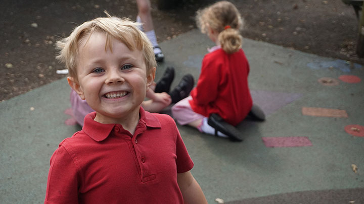 Photo of children at Ysgol Gymraeg Cwmbrân